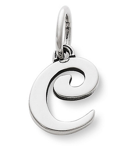 James Avery Sterling Silver Script Initial Bracelet or Necklace Charm