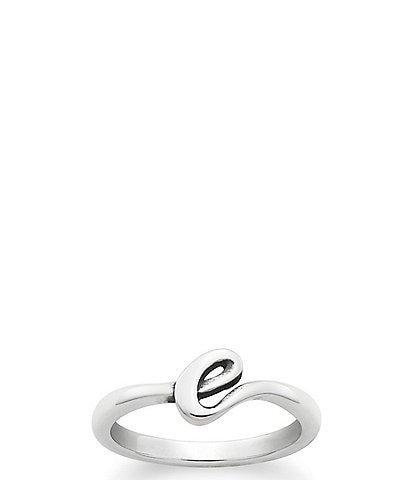 James Avery Sterling Silver Script Initial Ring