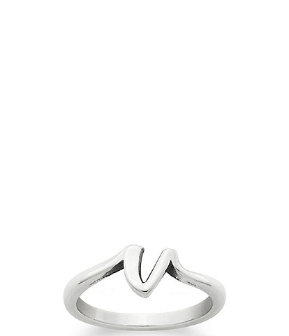 James Avery Sterling Silver Script Initial Ring