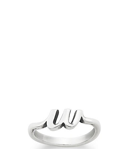 James Avery Sterling Silver Script Initial Ring