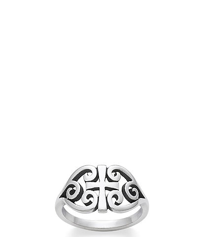 James Avery Sterling Silver Scroll Cross Ring