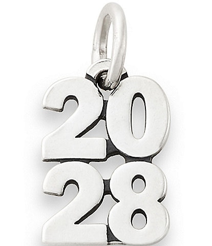 James Avery Sterling Silver Year 2028 Charm