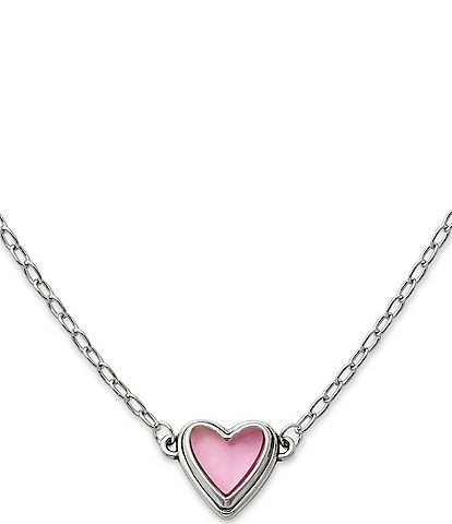James Avery Sweetheart Pink Doublet Necklace