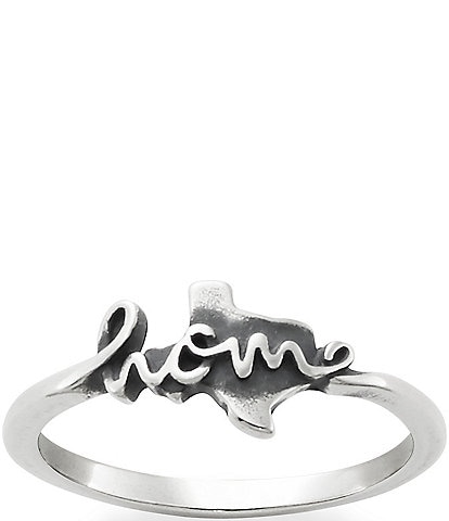 James Avery Texas is #double;Home#double; Ring
