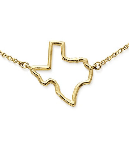 James Avery 14K Gold Texas Pendant Necklace