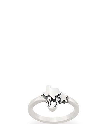 James Avery Texas Trio Band Ring