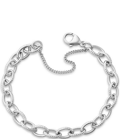 James Avery Textured Oval Charm Bracelet