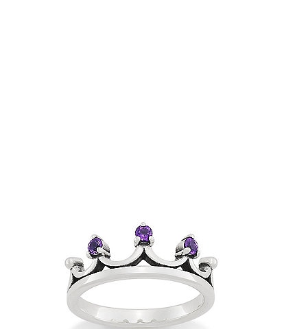 James Avery Tiara Sterling Silver Gemstone Ring