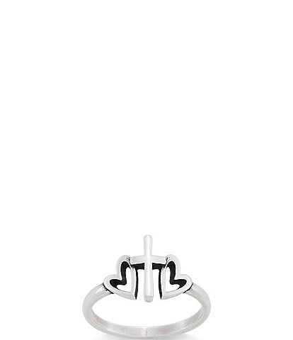 James Avery Together In Faith Sterling Silver Ring