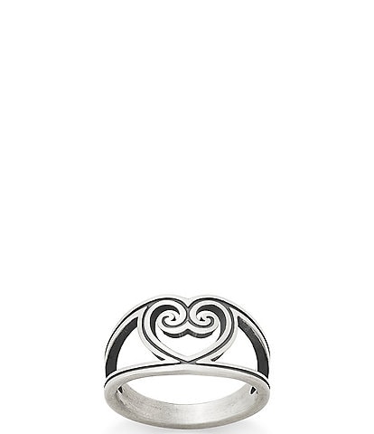 James Avery Traced Lines Heart Band Ring