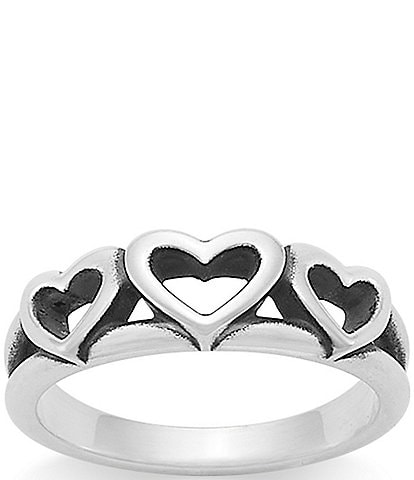 James Avery Triple Hearts Band Ring