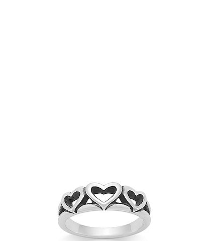 James Avery Triple Hearts Band Ring