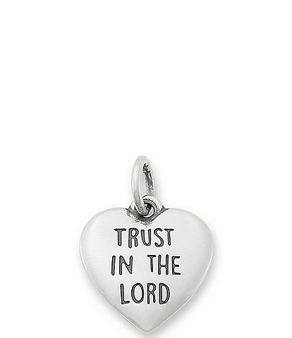 James Avery Trust In The Lord Heart Charm