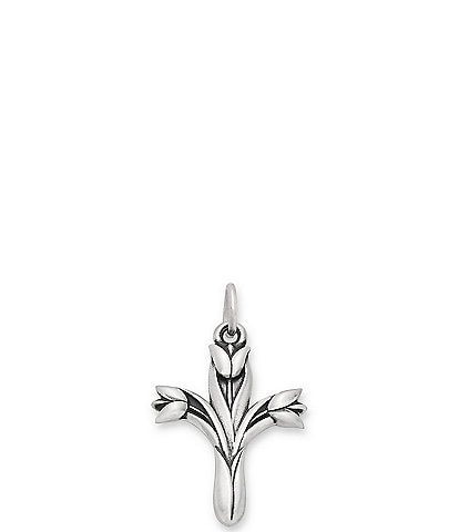 James Avery Tulip Cross Sterling Silver Charm