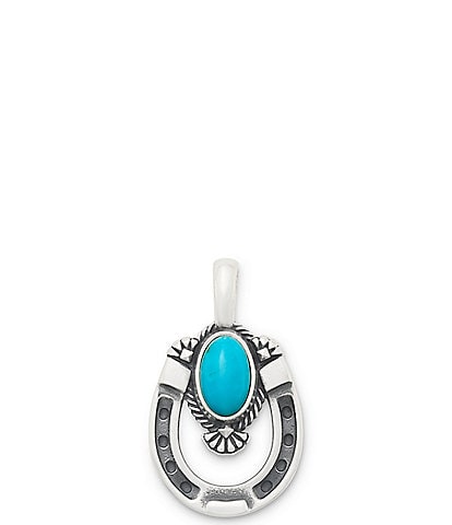 James Avery Turquoise Western Horseshoe Charm