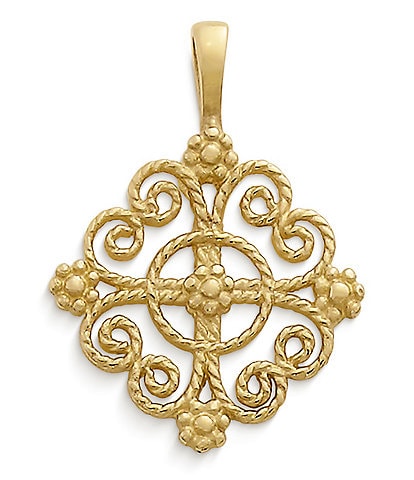 James Avery Twisted Wire Lacy Cross Charm