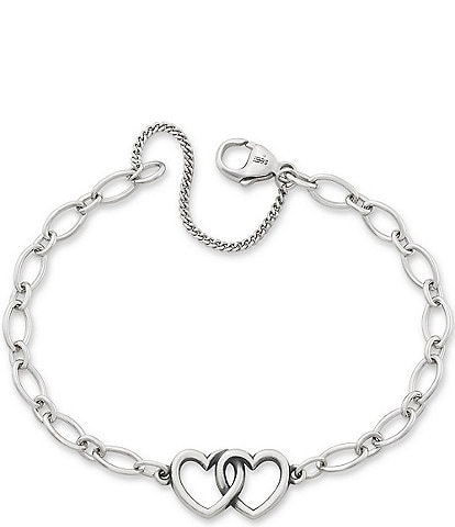 James Avery Two Hearts Together Charm Bracelet
