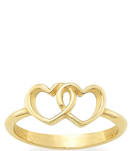 James Avery 14K Two Hearts Together Ring