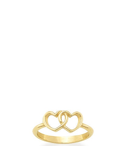 James Avery 14K Two Hearts Together Ring