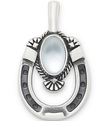 James Avery Western Horseshoe Mother Of Pearl Pendant Charm