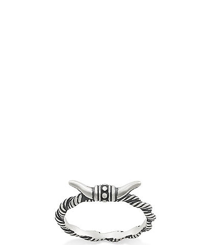 James Avery Western Longhorn Band Ring