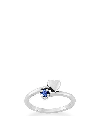 Wrapped in Love Heart And Gemstone Band Ring