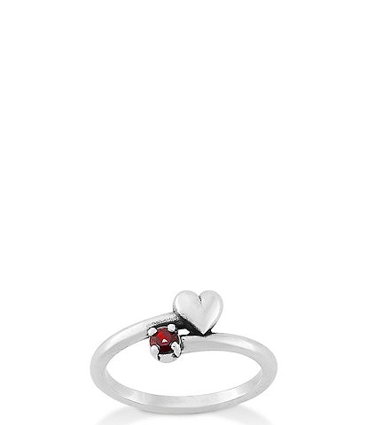 James Avery Wrapped in Love Heart And Gemstone Band Ring