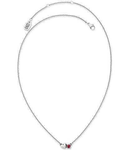 James Avery Wrapped Up In Love Gemstone Short Pendant Necklace