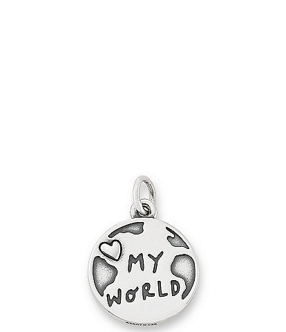 James Avery You are My World Heart Charm