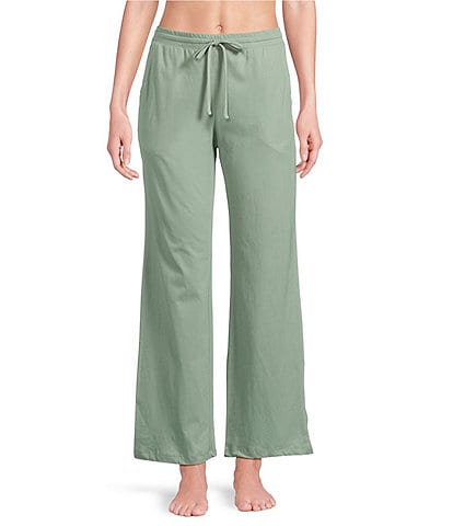 Jasmine & Ginger Brushed Knit Elastic Waist Coordinating Sleep Pants