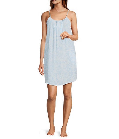 Jasmine & Ginger Sleeveless Scoop Neck Woven Tie-Dye Chemise