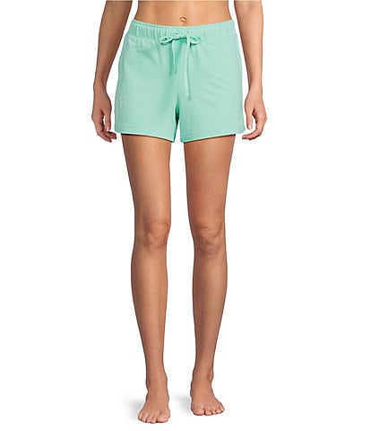 Jasmine & Ginger Washed French Terry Drawstring Tie Coordinating Sleep Short