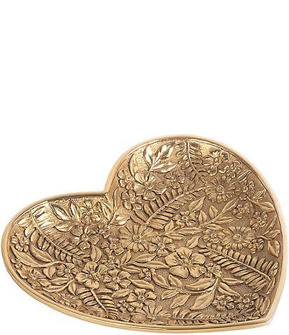 Jay Strongwater Colleen Floral Heart Trinket Tray