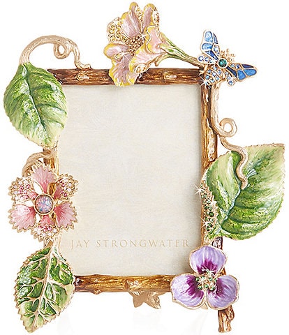 Jay Strongwater Dutch Floral Picture Frame, 3x4