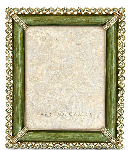 Jay Strongwater Emilia Stone Edge 3#double; x 4#double; Picture Metal Frame