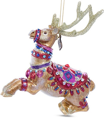 Jay Strongwater Holiday Colleciton Leader of the Pack Glass Ornament