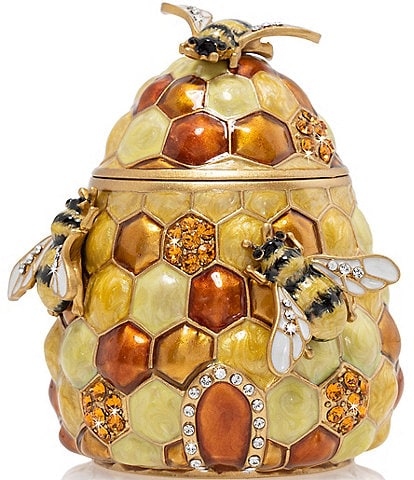 Jay Strongwater Honey Beehive Box Figurine