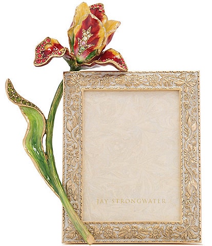 Jay Strongwater Ilsa Flora Tulip 3" x 4" Photo Frame