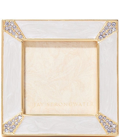 Jay Strongwater Leland Pave Corner 2-inch Square Picture Frame