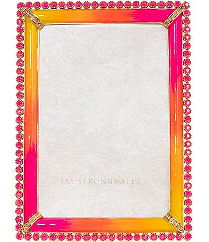 Jay Strongwater Lorraine Stone Edge Jeweled Picture Frame, 4#double; x 6#double;