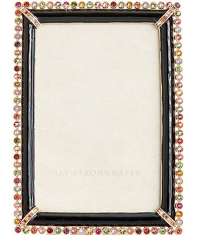 Jay Strongwater Lorraine Stone Edge Jeweled Picture Frame, 4#double; x 6#double;