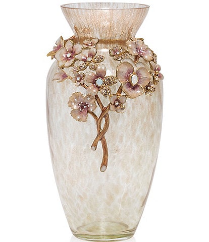 Jay Strongwater Polly Bouquet Jeweled Glass Vase
