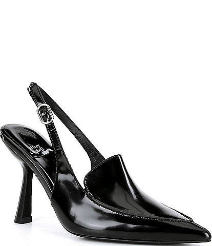 Jeffrey Campbell Acclaimed Leather Loafer Pumps