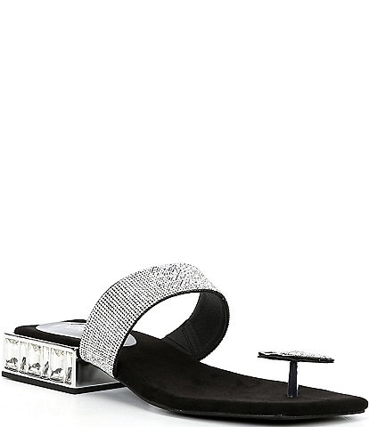 Jeffrey Campbell Alise Rhinestone Slide Sandals