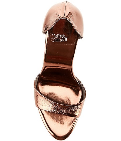 bronze metallic dress sandals METALLIC FLAT SANDALS - Bronze