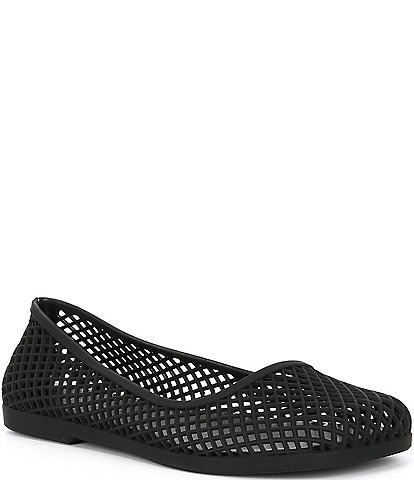 Jeffrey Campbell Day-Off Cut Out Matte Jelly Ballet Flats
