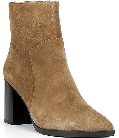 Jeffrey Campbell Duncann Suede Block Heel Ankle Booties