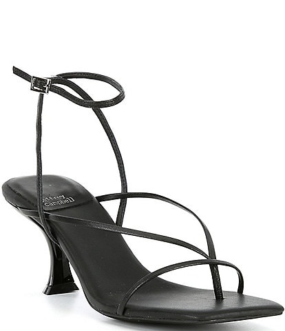 Jeffrey Campbell Flux Strappy Leather Thong Sandals