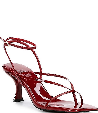 Jeffrey Campbell Flux Strappy Patent Leather Thong Sandals