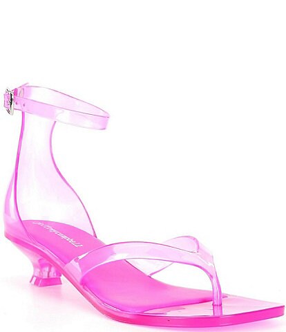 Jeffrey Campbell Gummy Kitten Heel Thong Sandals